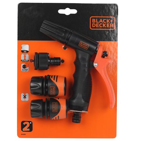 مجموعة رشاش وتوصيلات Black & Decker 34266 – 4 قطع