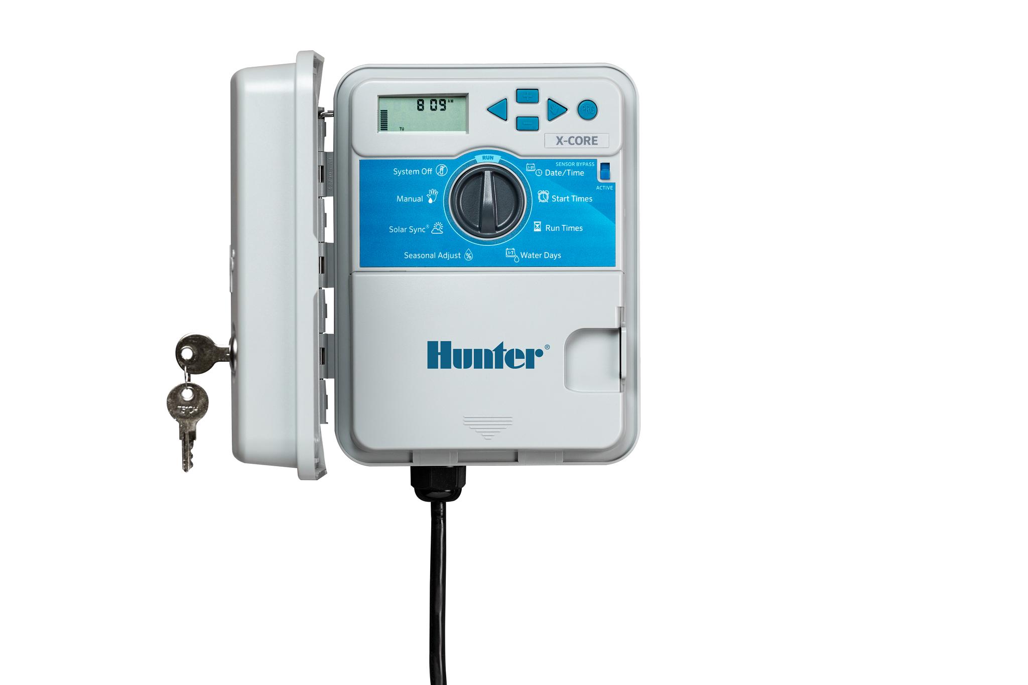 جهاز تحكم ري HUNTER XC-401-E – وحدة إلكترونية لـ 4 مناطق | برمجة مرنة وتحكم موثوق بأنظمة الري